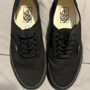 Vans Authentic Skate Shoe - Black Monochrome